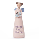 Birthstone Angel 5.25" Figurine April Strong Kind Adored