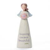 Birthstone Angel 5.25" Figurine June Inspiring Curious Beautiful