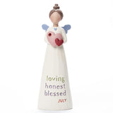 Birthstone Angel 5.25" Figurine July Loving Honest Blessed