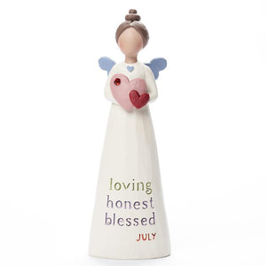 Birthstone Angel 5.25" Figurine July Loving Honest Blessed