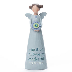 Birthstone Angel 5.25" Figurine September Sensitive Trustworthy Wonderful