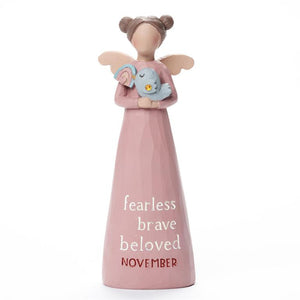 Birthstone Angel 5.25" Figurine November Fearless Brave Beloved