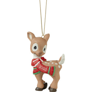 Precious Moments Oh Deer Christmas Is Here! 2023 Dated Animal Ornament