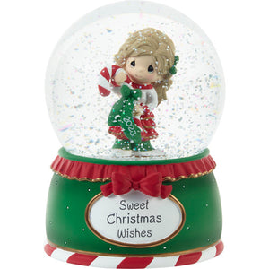 Precious Moments Sweet Christmas Wishes 2023 Dated Musical Snow Globe