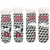 Precious Moments Peanuts Joe Cool Houndstooth Themed Sherpa Socks