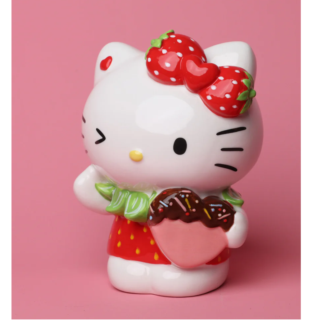 Sanrio Hello Kitty with Strawberry Clayworks Figurine 6.5