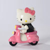 Sanrio Blue Sky Clayworks Hello Kitty on Pink Scooter Figurine, 5"