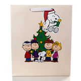 Snoopy & the Peanuts Gang with Tree Large Gift Bag 12.5"