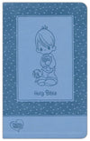 ICB Precious Moments Bible--soft leather-look, blue