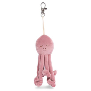 Pink Pinky Octopus Stuffed Bag Charm Keychain