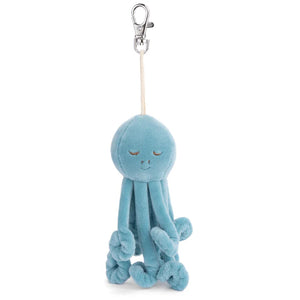 Blue Inky Octopus Stuffed Bag Charm Keychain