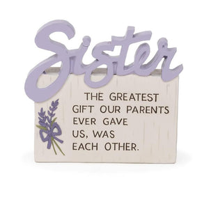 Graceful Sentiments Sister Plaque