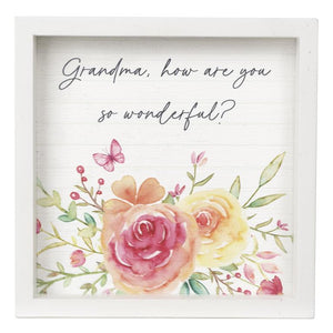 Butterfly Wishes Wall Box -  Grandma