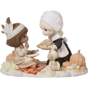 Precious Moments First Thanksgiving Figurine Limited Edition Figurine