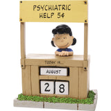 Psychiatric Help Peanuts Lucy Perpetual Calendar Figurine 6"