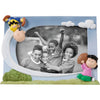 Never Give Up Peanuts Charlie Brown and Lucy Playing Football Photo Frame Holds 4"x6" Photo