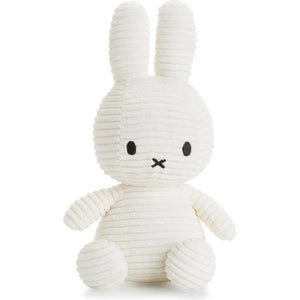 Corduroy Sitting Miffy Stuffed Plush in Off White 9"