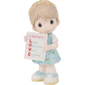 A Mother's Love is Everything Girl Holding L.O.V.E. Sign Figurine