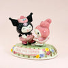 Sanrio Blue Sky Clayworks Kuromi and My Melody Swing Your Partner Figurine, 6"