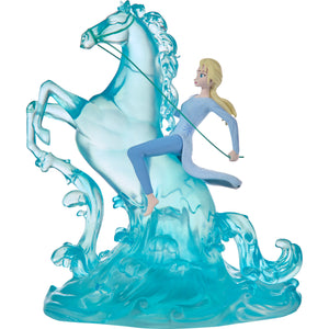 Disney Frozen II Elsa with LED Lighted Nokk Coming Out of Water Strong as the Sea Figurine