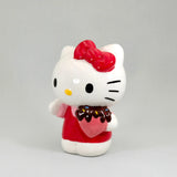 Sanrio Blue Sky Clayworks Hello Kitty with Chocolate Dipped Strawberry Figurine, 6.25"