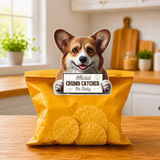 Welsh Corgi Official Crumb Catcher on Duty Note or Bag Clip and Fridge Magnet