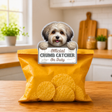 Havanese Official Crumb Catcher on Duty Note or Bag Clip and Fridge Magnet
