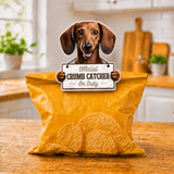 Dachshund Red Official Crumb Catcher on Duty Note or Bag Clip and Fridge Magnet