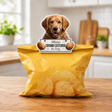 Golden Retriever Official Crumb Catcher on Duty Note or Bag Clip and Fridge Magnet
