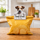 Jack Russell Official Crumb Catcher on Duty Note or Bag Clip and Fridge Magnet