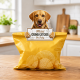 Labrador Yellow Official Crumb Catcher on Duty Note or Bag Clip and Fridge Magnet