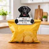 Labrador Black Official Crumb Catcher on Duty Note or Bag Clip and Fridge Magnet