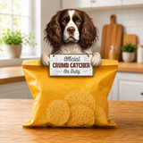 Springer Spaniel Official Crumb Catcher on Duty Note or Bag Clip and Fridge Magnet
