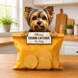 Yorkie Official Crumb Catcher on Duty Note or Bag Clip and Fridge Magnet
