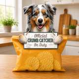 Australian Shepherd Official Crumb Catcher on Duty Note or Bag Clip and Fridge Magnet