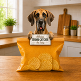 Great Dane Official Crumb Catcher on Duty Note or Bag Clip and Fridge Magnet