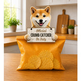 Shiba Inu Official Crumb Catcher on Duty Note or Bag Clip and Fridge Magnet
