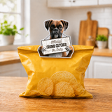 Boxer Uncropped Official Crumb Catcher on Duty Note or Bag Clip and Fridge Magnet