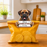 Bull Mastiff Official Crumb Catcher on Duty Note or Bag Clip and Fridge Magnet
