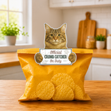 Maine Coon Official Crumb Catcher on Duty Note or Bag Clip and Fridge Magnet