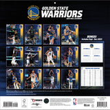 2024 Turner 12"x12" Wall Calendar Team NBA Golden State Warriors