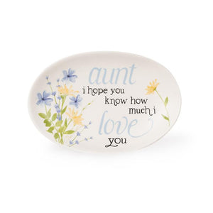 6" x 4" Aunt I Hope You Know How Much I Love You Trinket Tray