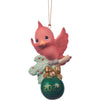 Precious Moments Bringing Joy To The Season Cardinal Bird Animal Dated 2025 Porcelain Bisque Ornament 3.7"