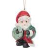 Precious Moments Bringing Christmas Joy to All Dated 2025 Annual Santa Porcelain Bisque Ornament 3.53"