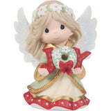 Precious Moments Joy to the World Annual Angel Porcelain Bisque Figurine 4.8"