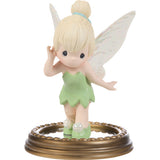Disney Precious Moments It's All About The Tink-itude Tinker Bell On Mirror Porcelain Bisque Figurine