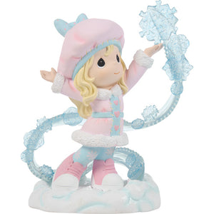 Precious Moments If Kisses Were Snowflakes I'd Send You A Blizzard Girl 6.5" Figurine