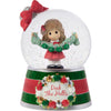 Precious Moments Deck The Halls Dated 2025 Wind-Up Musical 100mm Snow Globe