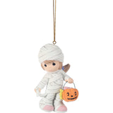 Precious Moments Wrapped Up In Halloween Mummy Girl Resin Ornament 3"