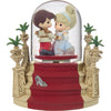 Disney Precious Moments Dancing Into Forever After Cinderella and Prince Dancing Rotating Deluxe Musical Snow Globe 6" Plays A Dream Is A Wish Your Heart Makes
